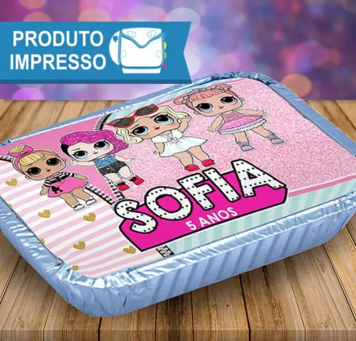 Adesivo Tampa Marmitinha LOL Surprise