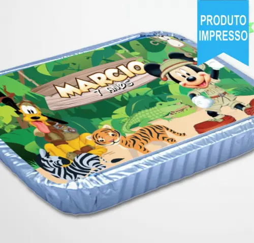 Adesivo Tampa Marmitinha Mickey Safari