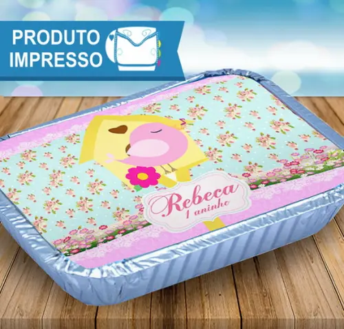 Adesivo Tampa Marmitinha Passarinhos