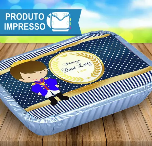 Adesivo Tampa Marmitinha Príncipe
