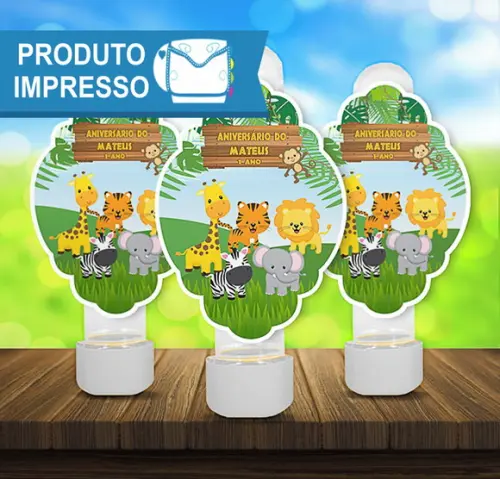 Adesivo Tubete Animais Safari