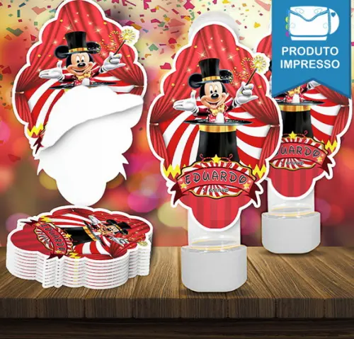 Adesivo Tubete Mickey Circo