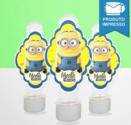 Adesivo Tubete Minions