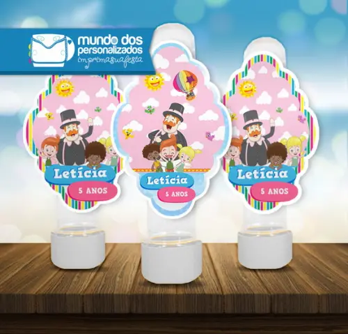 Adesivo Tubete Mundo Bita e as Crianças Rosa