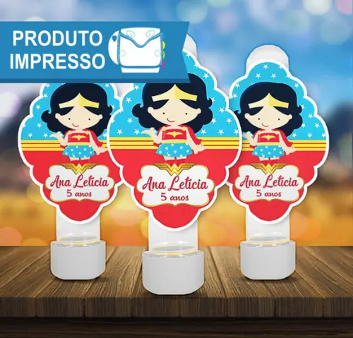 Adesivo Tubete Mulher Maravilha