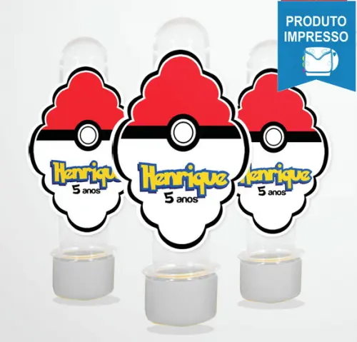 Adesivo Tubete Pokémon