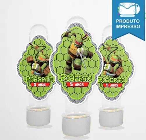 Adesivo Tubete Tartarugas ninja