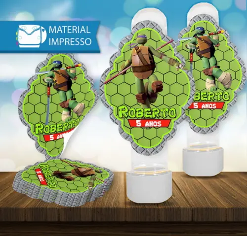 Adesivo Tubete Tartarugas ninja