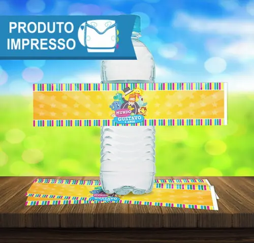 Adesivos Água 500ml Mundo Bita