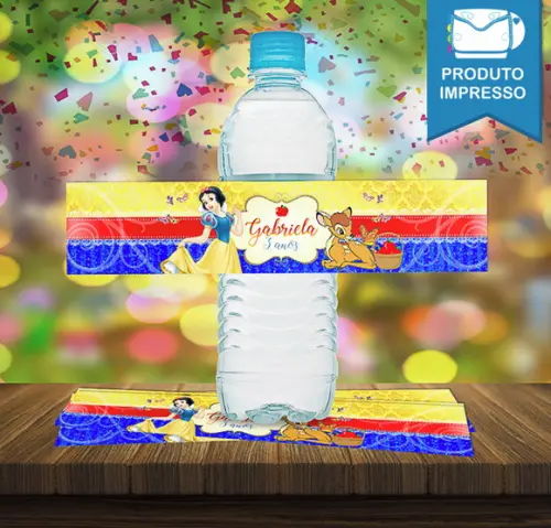 Adesivos Água 500ml Branca de Neve