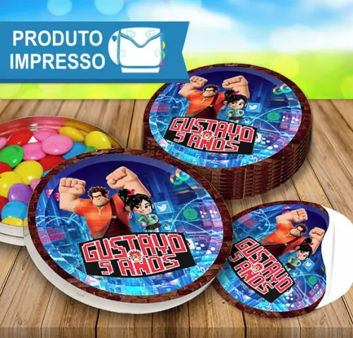 Adesivos de Latinha Detona Ralph
