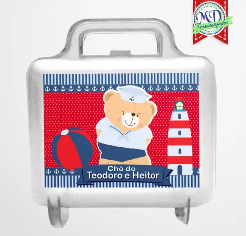 Adesivos Maletinha Urso Marinheiro