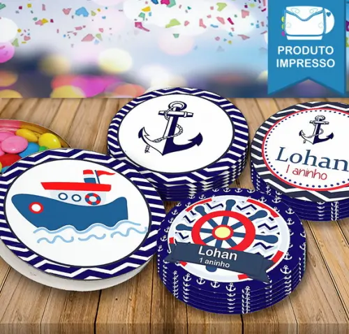 Adesivos para Latinha Marinheiro
