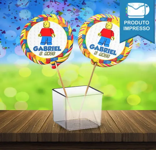 Adesivos Pirulito Lego