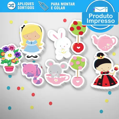 Aplique Alice no País das Maravilhas
