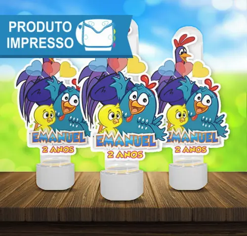 Aplique para Tubete Galinha Pintadinha