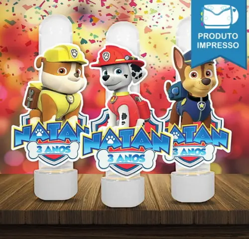 Aplique para Tubete Patrulha Canina