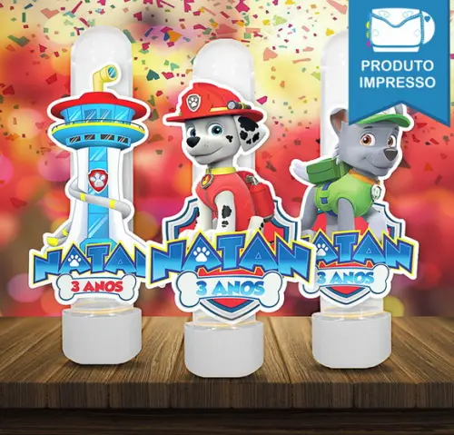 Aplique para Tubete Patrulha Canina
