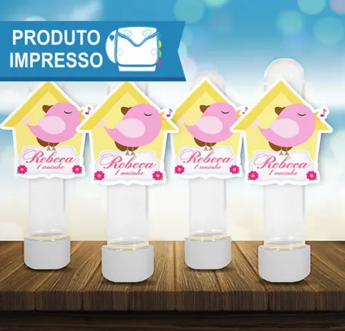 Aplique para Tubete Passarinhos