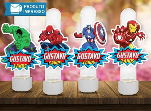 Aplique para Tubete Vingadores