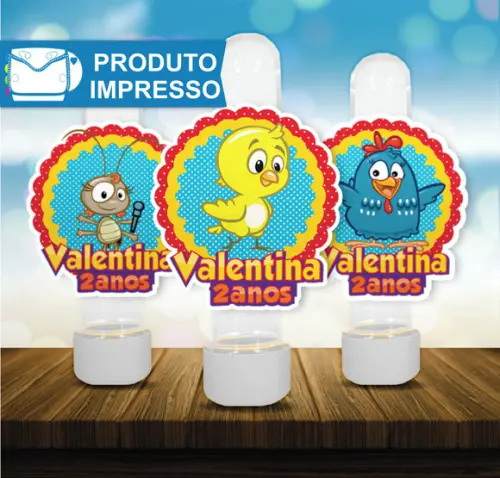 Aplique Redondo para Tubete da Galinha Pintadinha