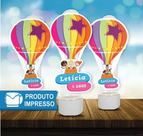 Aplique Tubete Balão Mundo Bita