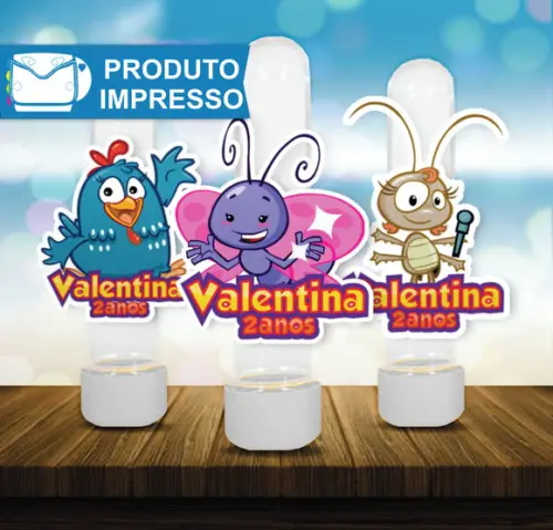Aplique Tubete Personalizado Galinha Pintadinha