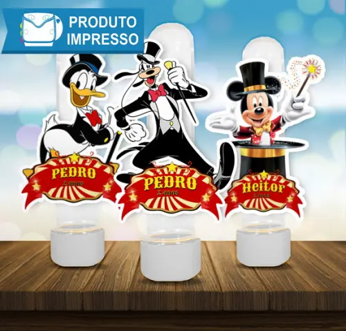 Aplique Tubete Turma do Mickey Circo