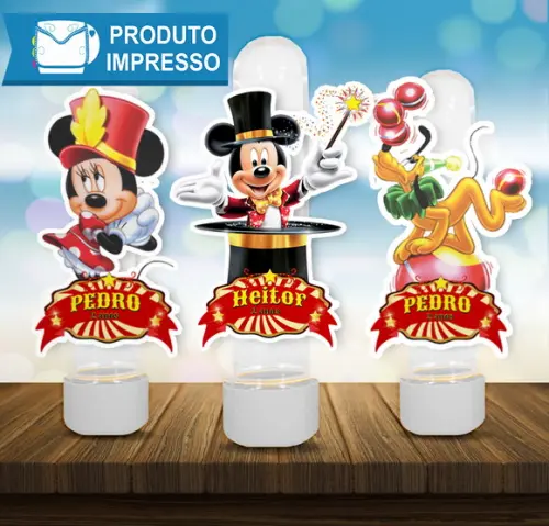 Aplique Tubete Turma do Mickey Circo