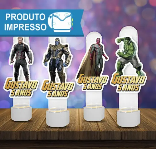 Aplique Tubete Vingadores