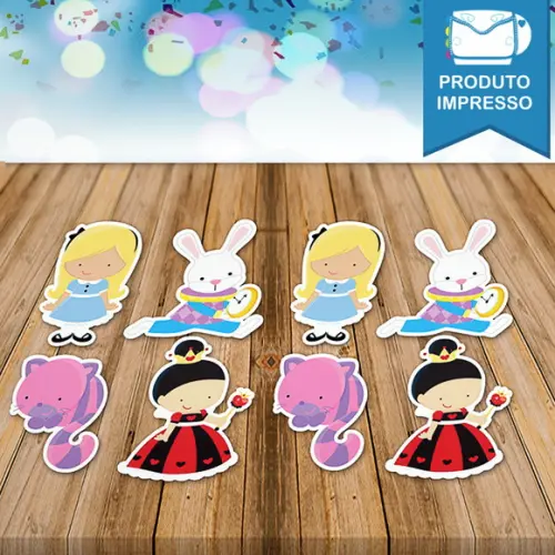 Apliques Alice no Pais das Maravilhas