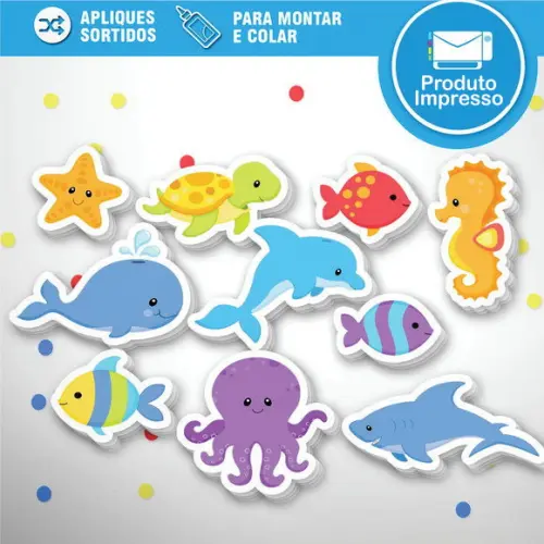 Apliques Fundo do Mar