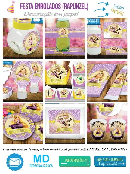 Apliques da Rapunzel