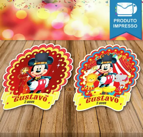 Apliques Mickey Circo