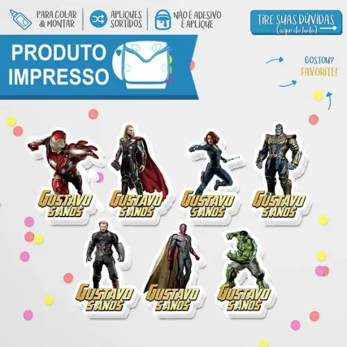 Apliques Vingadores