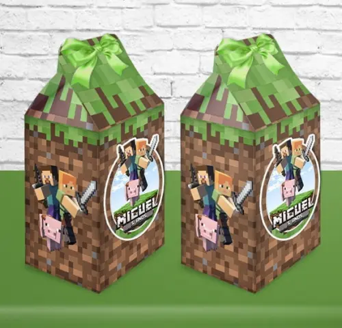 Caixa Milk Minecraft