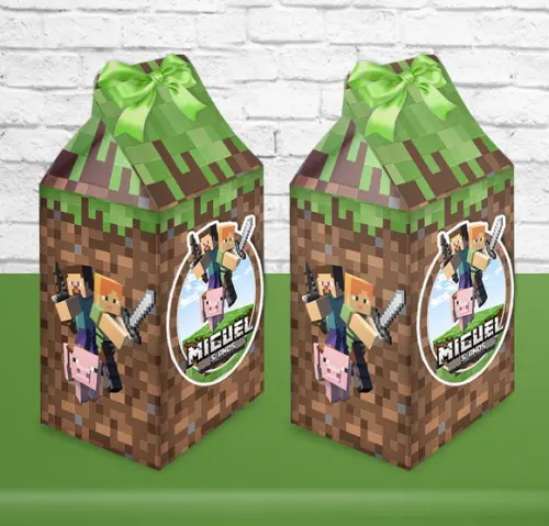 Caixa Milk Minecraft