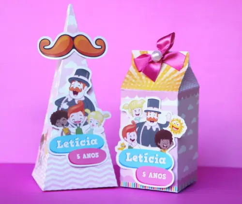 Caixa Milk Mundo Bita Menina