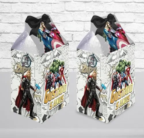 Caixa Milk Vingadores Adulto
