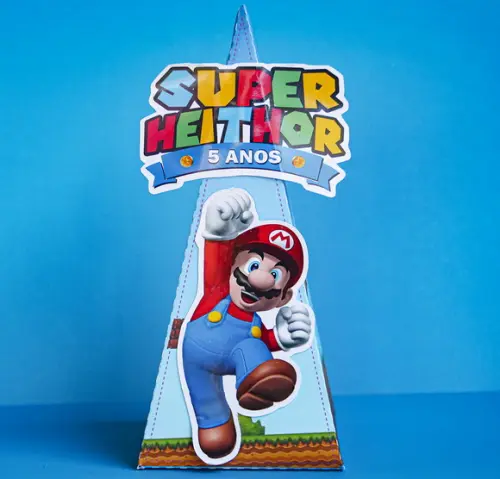 Caixa Pirâmide Super Mário
