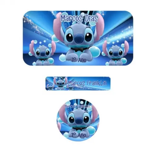 Etiqueta Escolar Stick e Angel - Kit 120