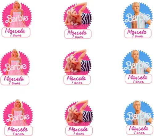Forminha de Doces Barbie o Filme Personalizada