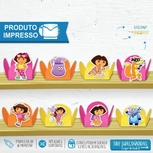 Forminha Dora Aventureira para docinhos nº01