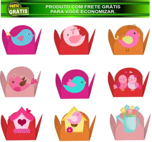 Forminha para Doce Passarinhos