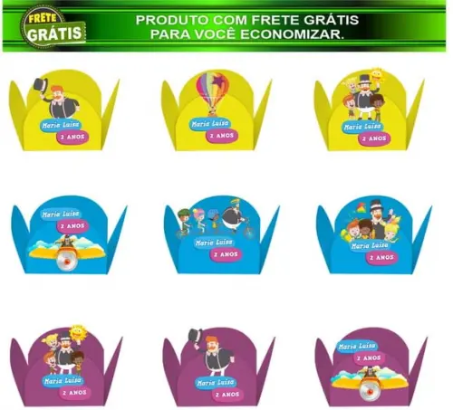 Forminha para Doce Mundo Bita e as Crianças Personalizado