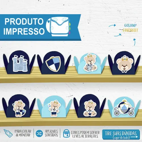 Forminha Urso Príncipe