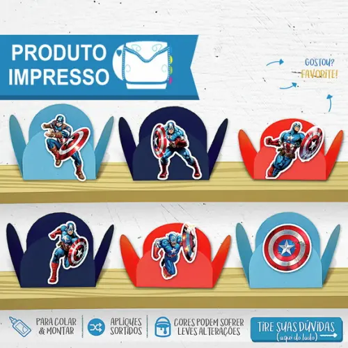 Forminhas Capitão América