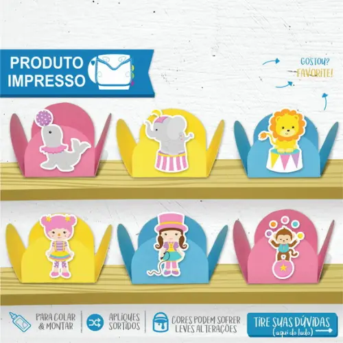 Forminhas Circo Rosa