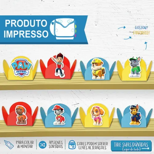 Forminhas de Docinhos Patrulha Canina