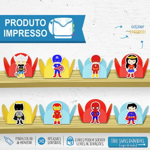 Forminhas Heróis Cute